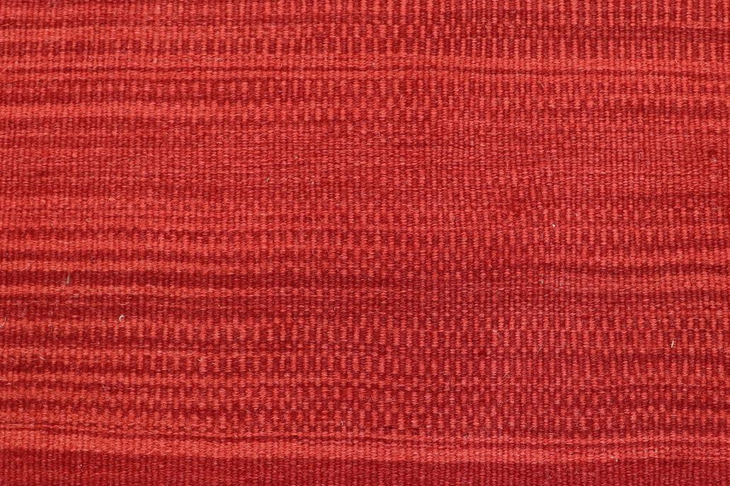 Flat Weave Kilim, Antique, Navaho, Vintage, Handmade, Modern Kilim Red Red Hand-Woven Rectangle 100% Wool Area Rug 6 x 9