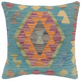 Rustic Bennett Turkish Hand-Woven Kilim Pillow