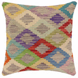 Rustic Holmes Turkish Hand-Woven Kilim Pillow