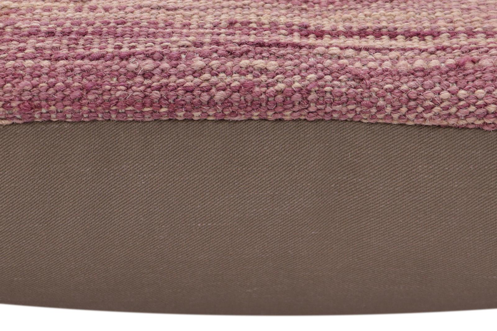 handmade Traditional Pillow Purple Gray Hand-Woven SQUARE 100% WOOL Hand woven turkish pillow2' x 2'