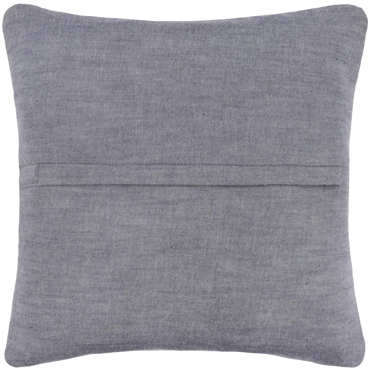 handmade Traditional Pillow Blue Beige Hand-Woven SQUARE 100% WOOL Hand woven turkish pillow2' x 2'