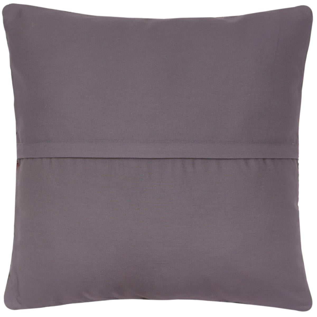 handmade Traditional Pillow Black Green Hand-Woven SQUARE 100% WOOL Hand woven turkish pillow2' x 2'