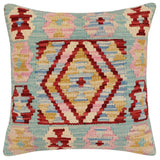 Tribal Rubie Turkish Hand-Woven Kilim Pillow