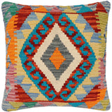 Boho Chic Jamee Turkish Hand-Woven Kilim Pillow