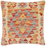 Boho Chic Ermelind Turkish Hand-Woven Kilim Pillow