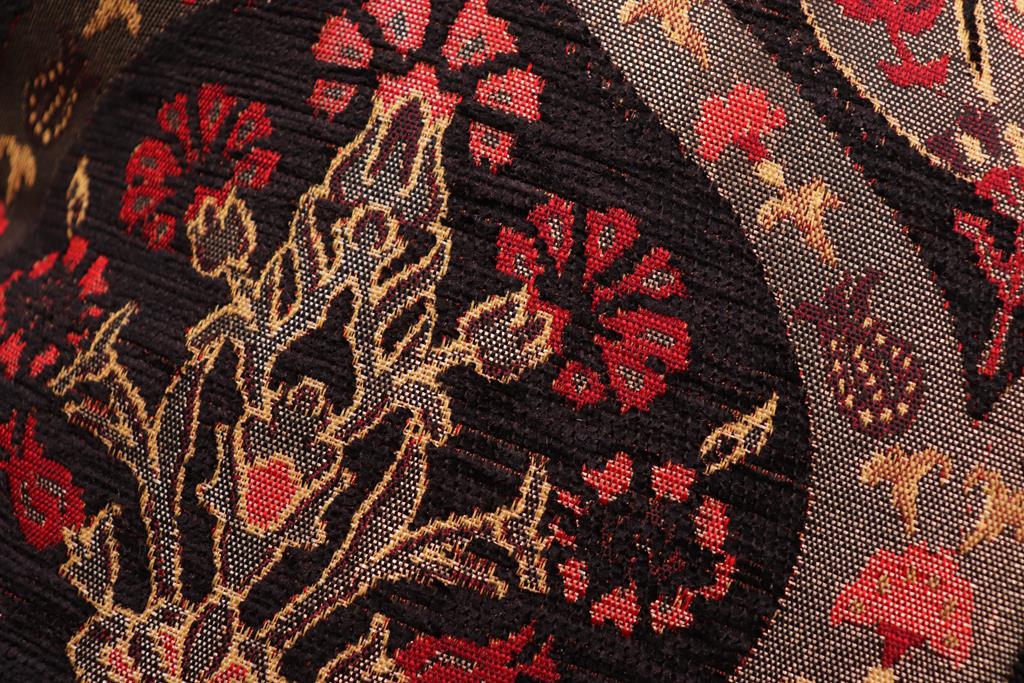 handmade Geometric Pillow Black Red Handmade RECTANGLE throw pillow 2 x 2
