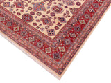 handmade Geometric Super Kazak Beige Red Hand Knotted RECTANGLE 100% WOOL area rug 8x10