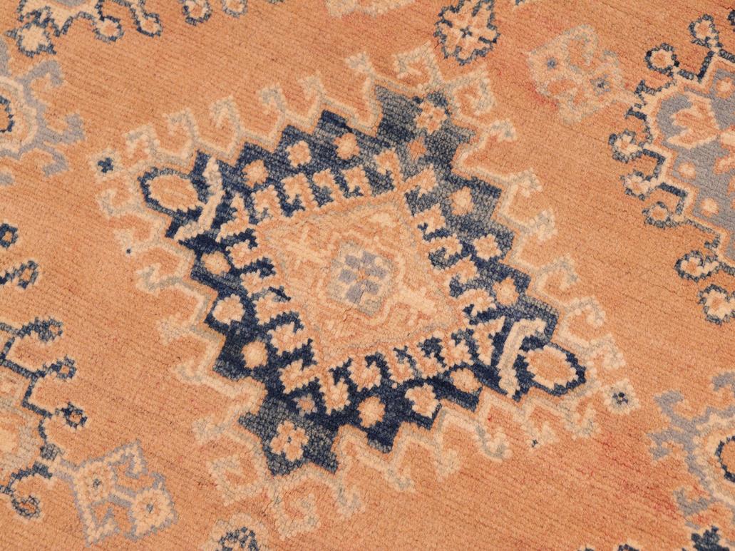 handmade Geometric Kazak Brown Beige Hand Knotted RECTANGLE 100% WOOL area rug 5x7