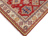 handmade Geometric Kazak Red Beige Hand Knotted RECTANGLE 100% WOOL area rug 9x12