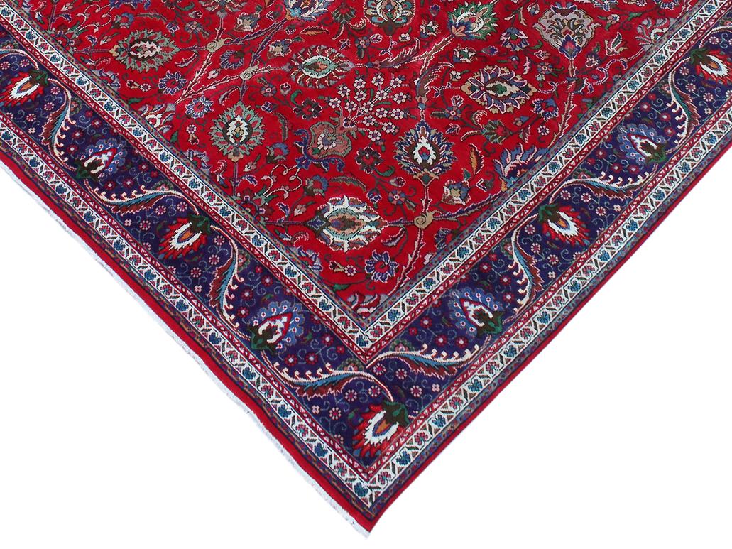 handmade Medallion, Traditional Tabriz Red Purple Hand Knotted RECTANGLE 100% WOOL area rug 10x13