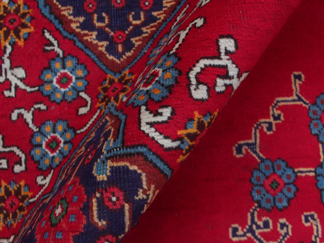 handmade Medallion, Traditional Tabriz Red Blue Hand Knotted RECTANGLE 100% WOOL area rug 10x13