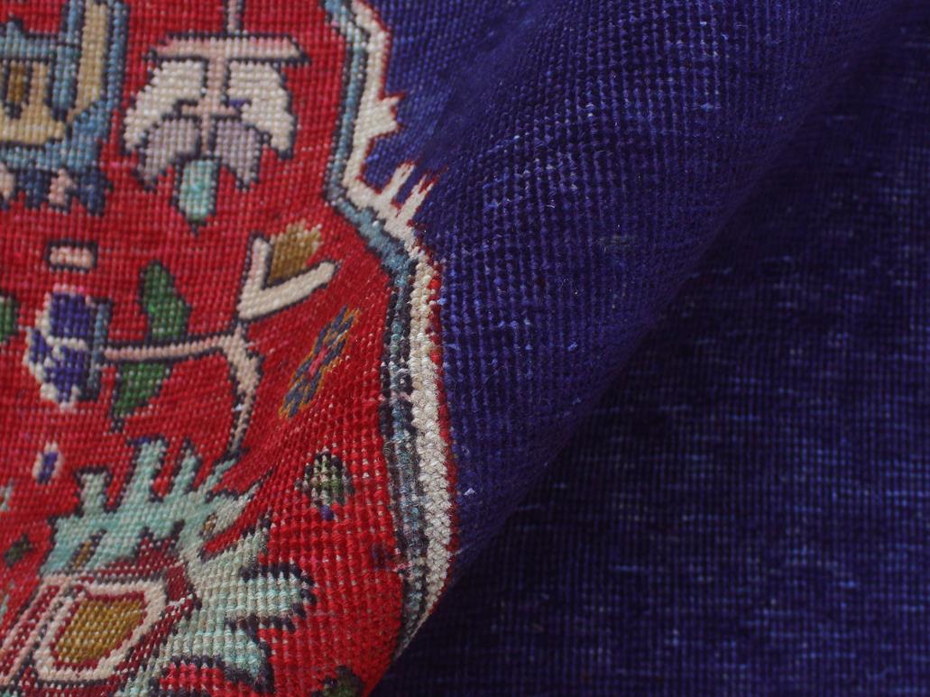 handmade Medallion, Traditional Tabriz Blue Red Hand Knotted RECTANGLE 100% WOOL area rug 10x13
