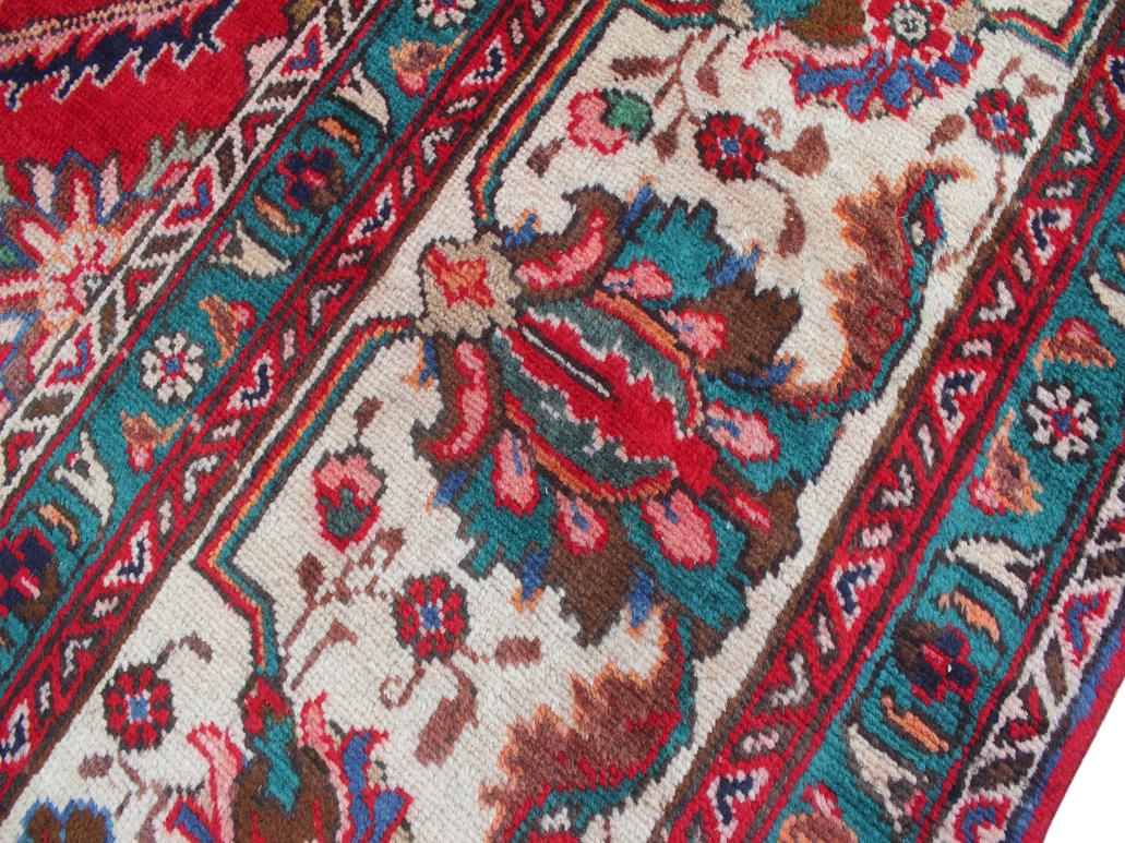 handmade Medallion, Traditional Tabriz Red Beige Hand Knotted RECTANGLE 100% WOOL area rug 9x12