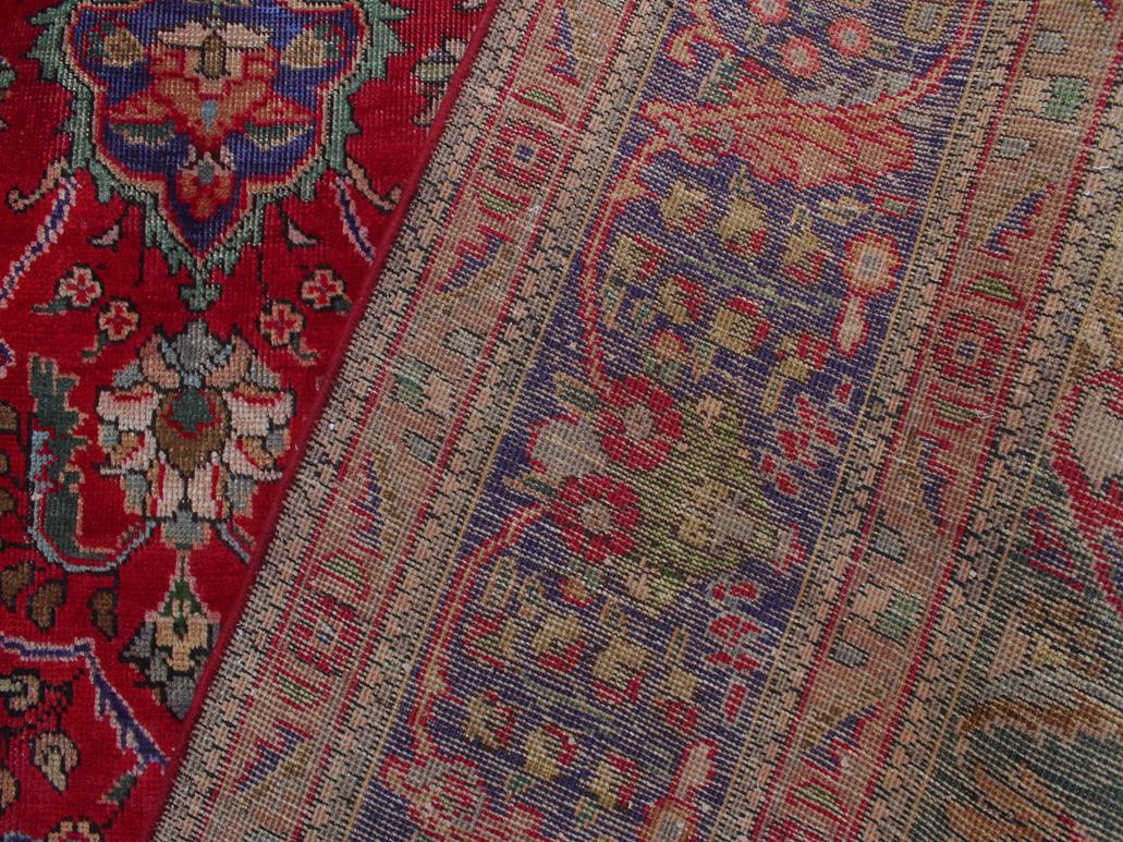 handmade Medallion, Traditional Bakhtiari Red Purple Hand Knotted RECTANGLE 100% WOOL area rug 9x11