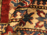 handmade Geometric Super Kazak Red Gold Hand Knotted RECTANGLE 100% WOOL area rug 4x6