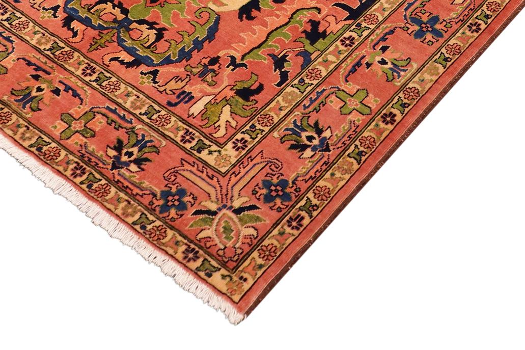 handmade Geometric Kafkaz Chobi Ziegler Rust Rust Hand Knotted RECTANGLE 100% WOOL area rug 5 x 7