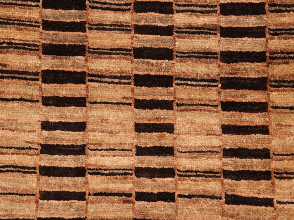 Shabby Chic Gabbeh Suzann Tan/Brown Wool Rug - 7'10'' x 9'8''