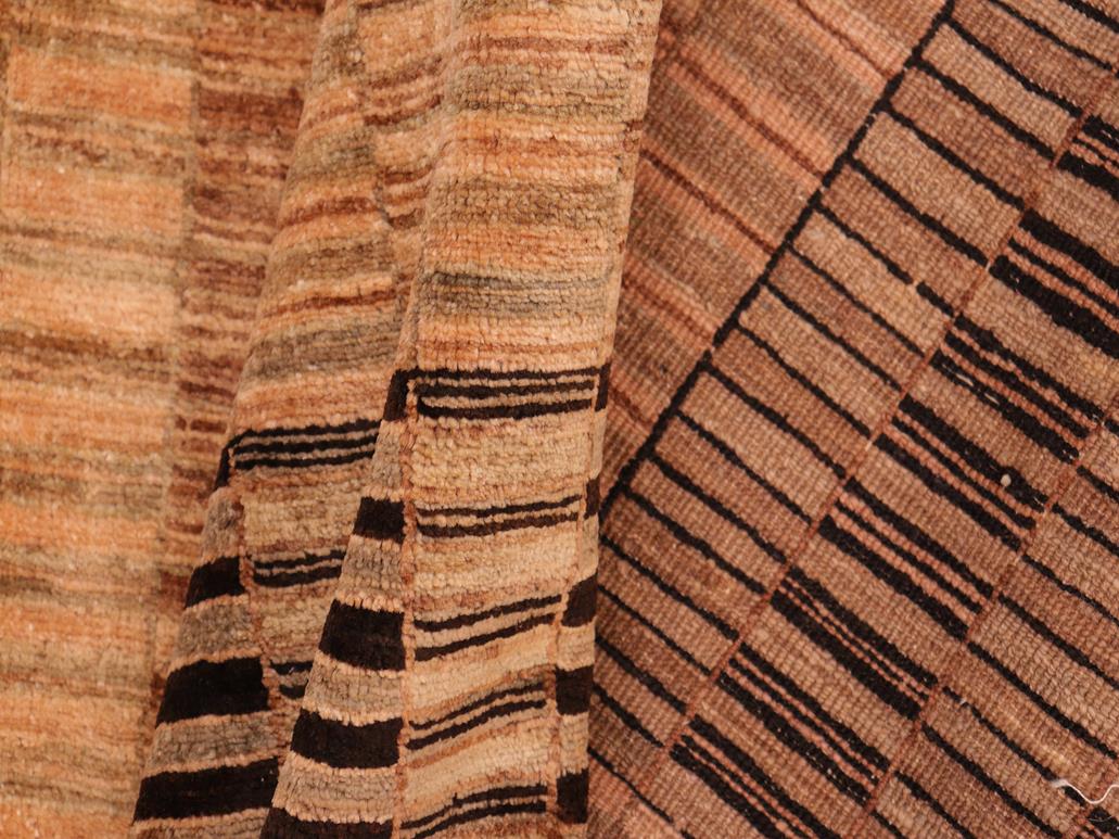 Shabby Chic Gabbeh Suzann Tan/Brown Wool Rug - 7'10'' x 9'8''