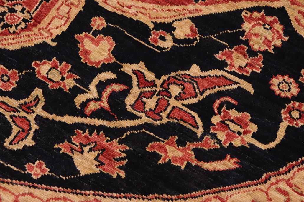 handmade Geometric Kafkaz Chobi Ziegler Rust Blue Hand Knotted RECTANGLE 100% WOOL area rug 9 x 12