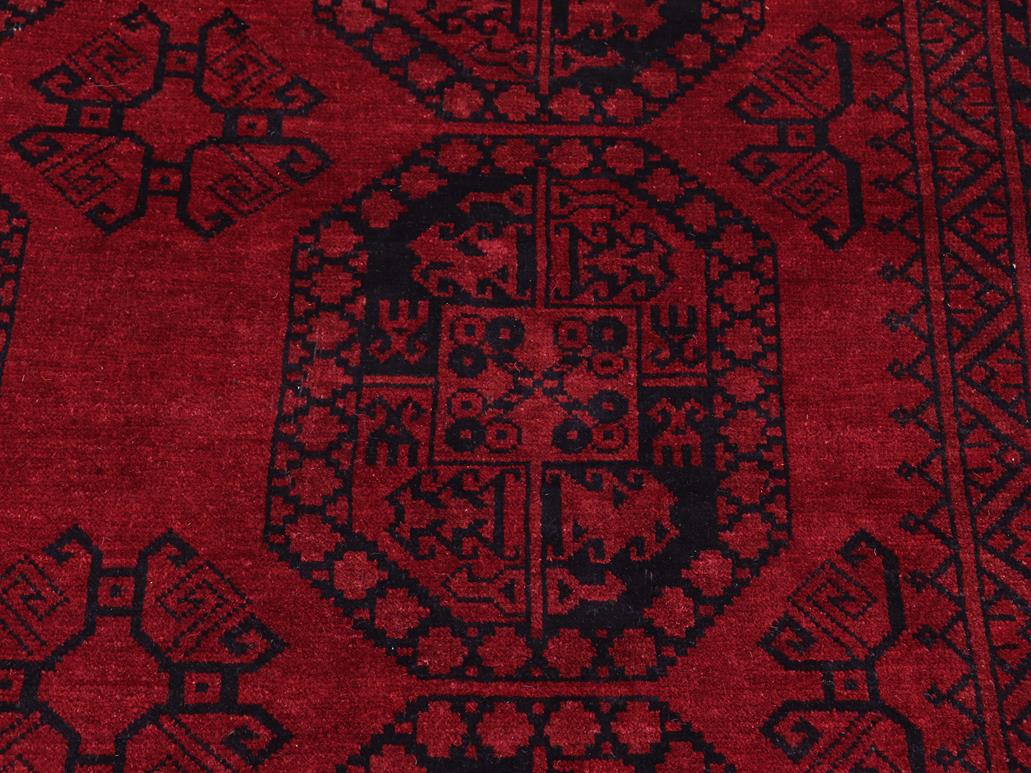 handmade Tribal Biljik Khal Mohammadi Red Black Hand Knotted RECTANGLE 100% WOOL area rug 9 x 12