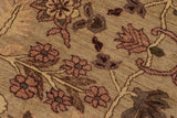 handmade Traditional Kafkaz Chobi Ziegler Taupe Tan Hand Knotted RECTANGLE 100% WOOL area rug 9 x 12
