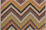 Modern Turkish Kilim Annika Hand-Woven Wool Rug - 5'3'' x 6'10''