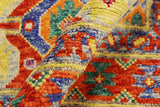 handmade Geometric Balouchi Red Blue Hand Knotted RECTANGLE 100% WOOL area rug 6' x 8'