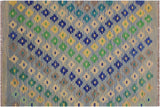 Eclectic Turkish Kilim Celestin Hand-Woven Wool Rug - 2'8'' x 4'1''