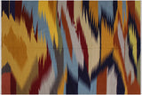 Chic Turkish Kilim Alphonso Hand-Woven Wool Rug - 6'0'' x 9'0''
