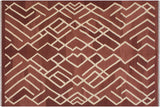 Contemporary Turkish Kilim Anika Hand-Woven Wool Rug - 6'8'' x 9'10''