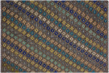 Chic Turkish Kilim Bobby Hand-Woven Wool Rug - 5'10'' x 8'0''