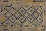 Southwestern Turkish Kilim Bonny Hand-Woven Wool Rug - 5'11'' x 8'1''