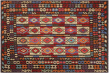 Retro Turkish Kilim Caitlyn Hand-Woven Wool Rug - 8'5'' x 9'11''