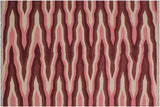 Chic Turkish Kilim Swartz Hand-Woven Wool Rug - 4'3'' x 6'1''