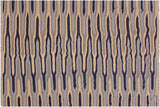 Flat Weave Kilim, Antique, Navaho, Vintage, Handmade, Modern Kilim Beige Blue Hand-Woven Rectangle 100% Wool Area Rug 6 x 9