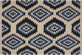 Modern Turkish Kilim Sage Hand-Woven Wool Rug - 8'1'' x 9'8''