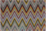 Chic Turkish Kilim Salgado Hand-Woven Wool Rug - 4'10'' x 6'9''