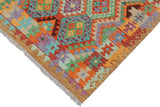 Flat Weave Kilim, Antique, Navaho, Vintage, Handmade, Geometric Kilim Rust Brown Hand-Woven Rectangle 100% Wool Area Rug 3 x 5