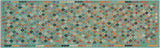 Flat Weave Kilim, Antique, Navaho, Vintage, Handmade, Modern Kilim Blue Rust Hand-Woven Runner 100% Wool Area Rug 3 x 10