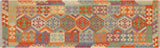 Rustic Turkish Kilim Logan Hand-Woven Wool Runner - 2'11'' x 9'6''