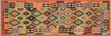 Retro Turkish Kilim Tegan Hand-Woven Wool Runner - 2'11'' x 9'3''