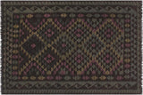 Bohemian Turkish Kilim Sabra Hand-Woven Wool Rug - 4'10'' x 6'6''