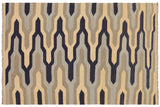 Chic Turkish Kilim Noemi Hand-Woven Wool Rug - 4'11'' x 7'0''