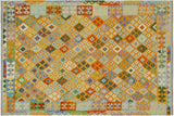 Rustic Turkish Kilim Watson Hand-Woven Wool Rug - 5'9'' x 8'0''