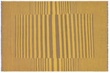 Boho Chic Turkish Kilim Conrad Hand-Woven Wool Rug - 5'7'' x 8'1''