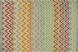 Eclectic Turkish Kilim Marshall Hand-Woven Wool Rug - 8'4'' x 9'8''