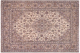 Vintage Antique Nahin Armstron Beige Tan Hand Knotted Wool Rug- 8'2'' x 11'6''