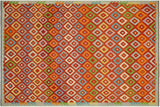 Boho Chic Turkish Kilim Le Hand-Woven Wool Rug - 8'3'' x 11'5''