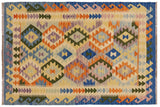 Southwestern Turkish Kilim Andrea Hand-Woven Wool Rug - 3'6'' x 5'0''