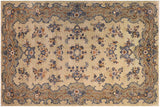 handmade Traditional Tabriz Green Blue Hand Knotted RECTANGLE 100% Wool Pile area rug 8x12